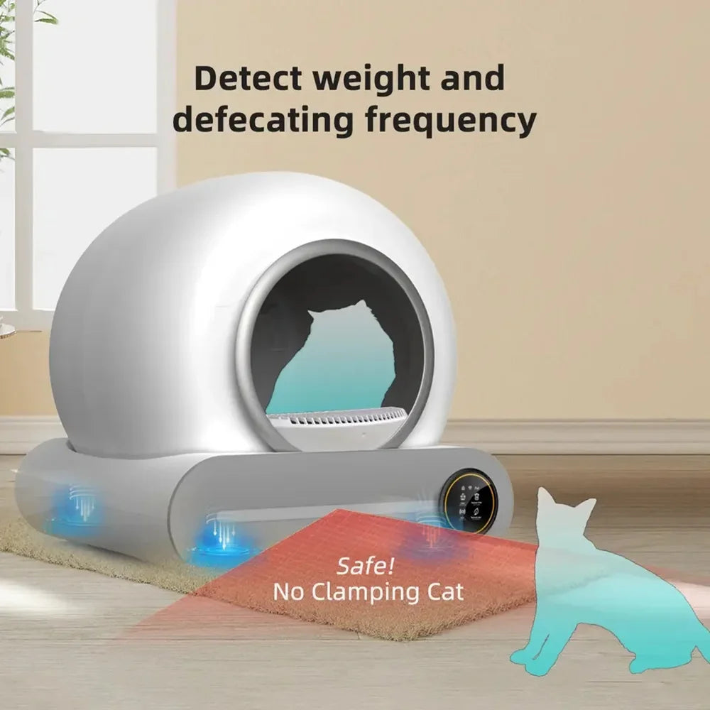 Automatic Smart Cat Litter Box – Self-Cleaning Enclosed