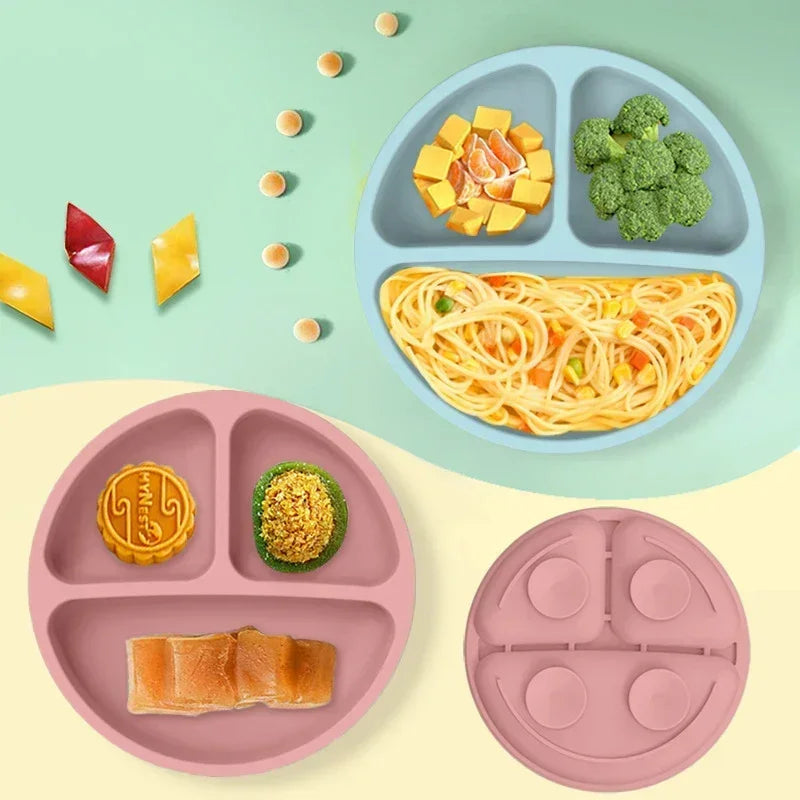Silicone Baby Feeding Set with Suction Plate and Cup - EverGrowMarkeplace