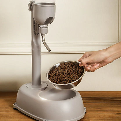 Automatic Pet Water Dispenser Bowl With Food Container
