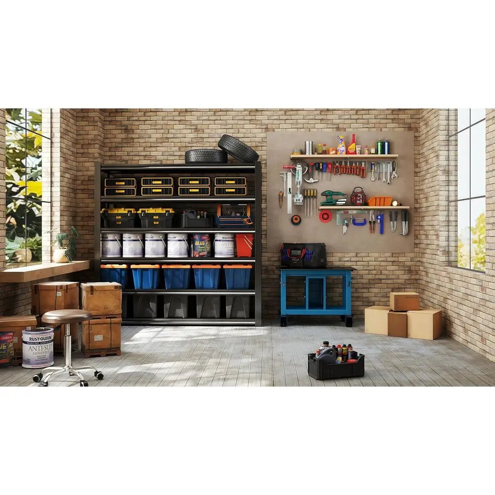 Heavy-Duty Metal Garage Shelving Unit 72x62x24 – 5-Tier