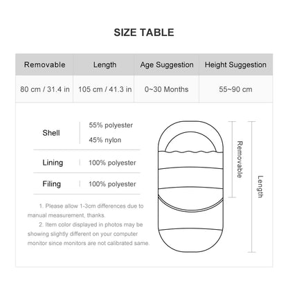Universal Baby Stroller Footmuff – Windproof Winter Sack - EverGrowMarkeplace