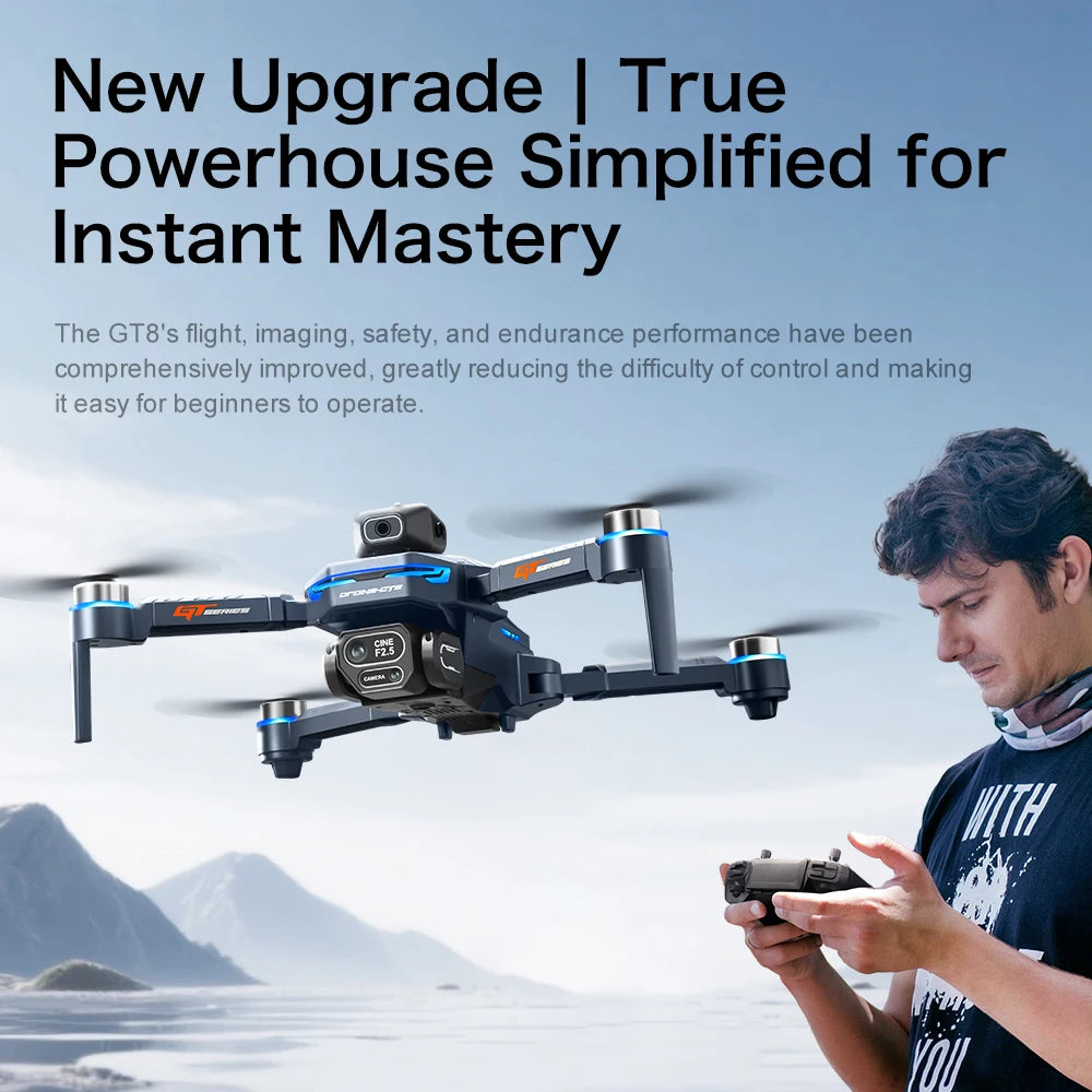 8K FPV Camera Drone With Screen Remote And Obstacle Avoidance