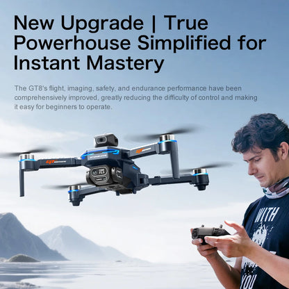 8K FPV Camera Drone With Screen Remote And Obstacle Avoidance