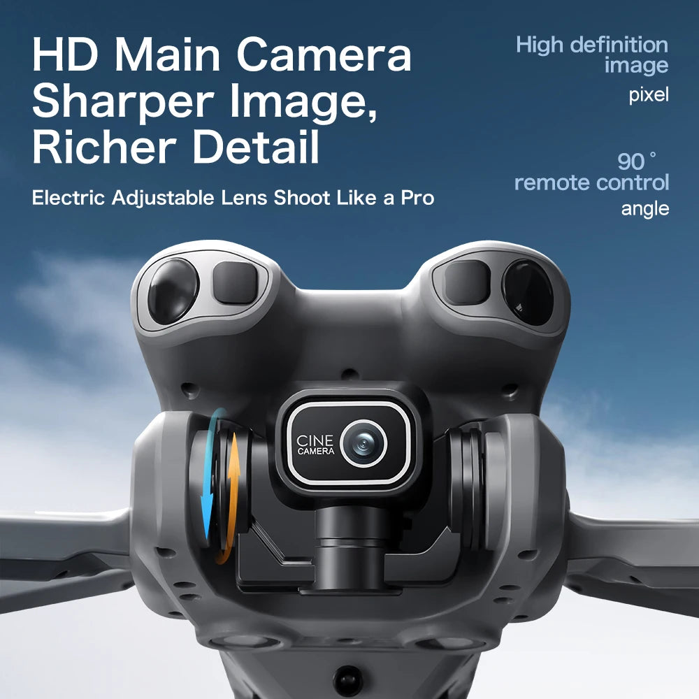 8K Dual Camera Brushless Drone With Screen & Obstacle Avoidance