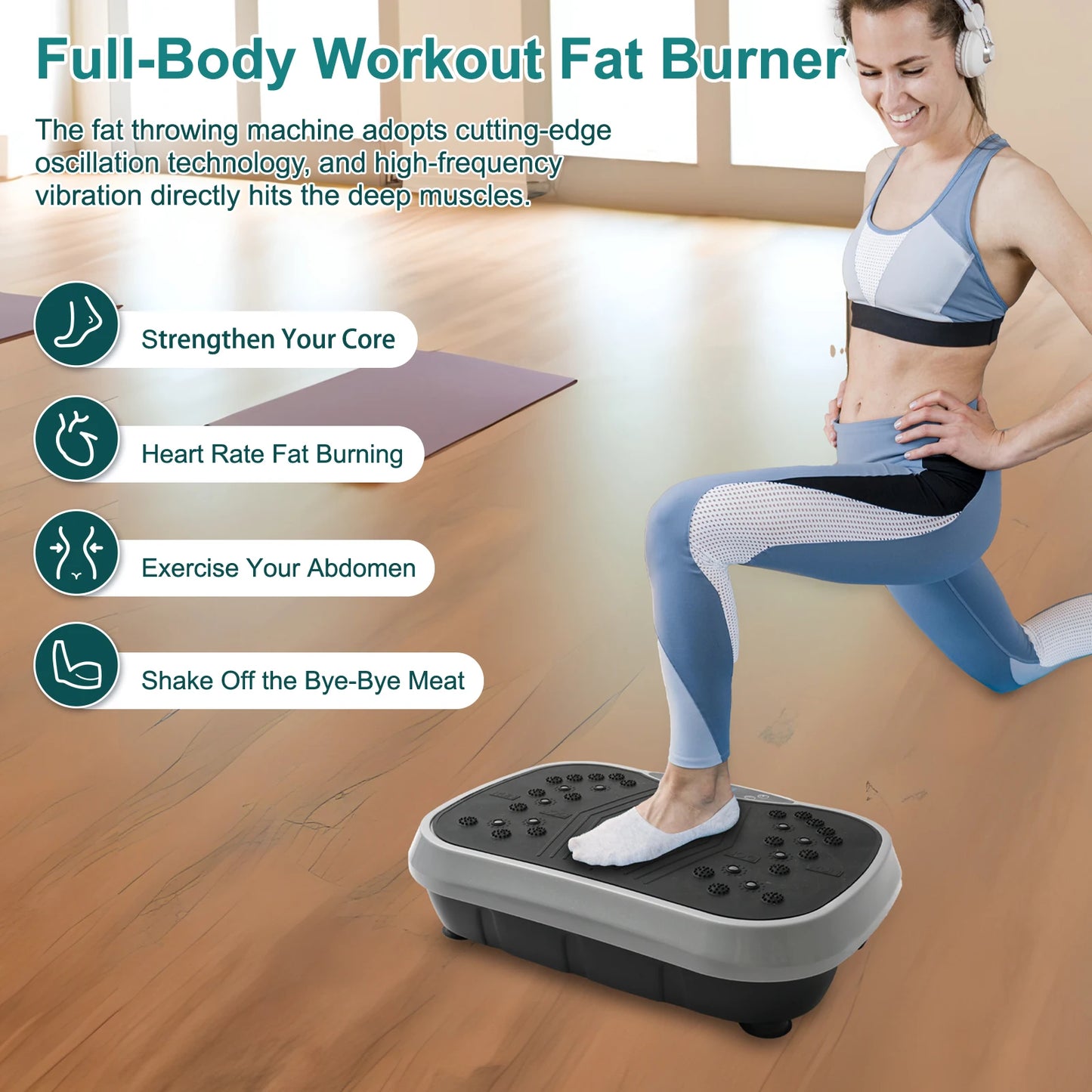 Vibration Plate Exercise Machine – 99-Speed Home Trainer