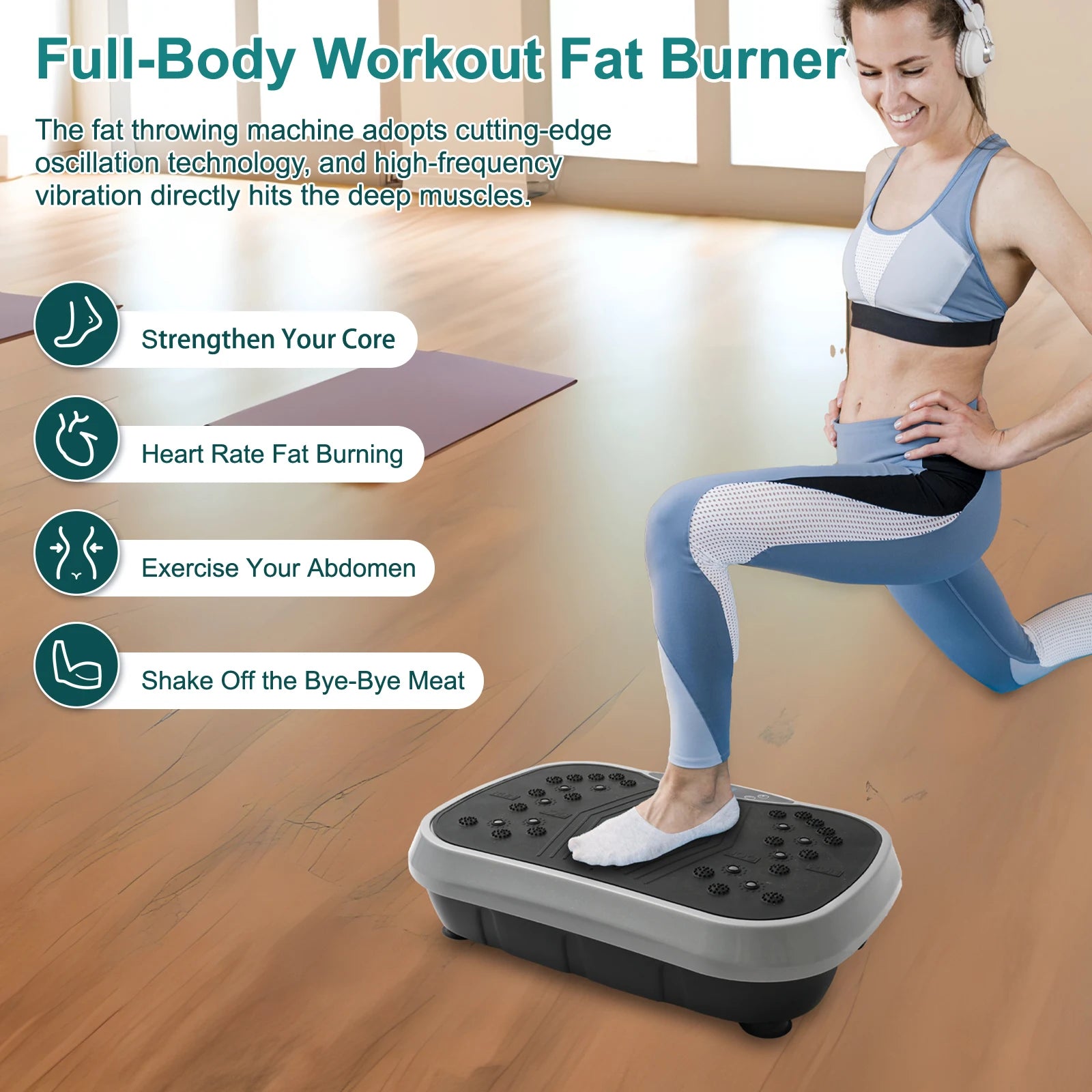 Vibration Plate Exercise Machine – 99-Speed Home Trainer