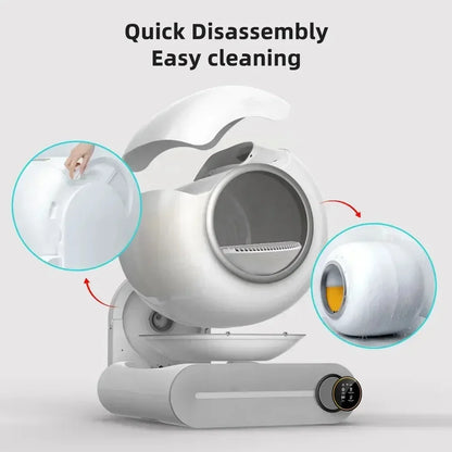 Automatic Smart Cat Litter Box – Self-Cleaning Enclosed