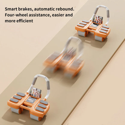 Ab Roller Wheel With Elbow Support And Phone Holder