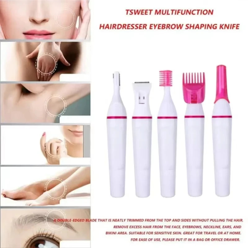 5-in-1 Rechargeable Women’s Epilator & Shaver Set