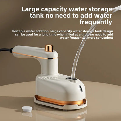 Mini Handheld Steam Iron – Portable Flat & Hanging Use - EverGrowMarkeplace