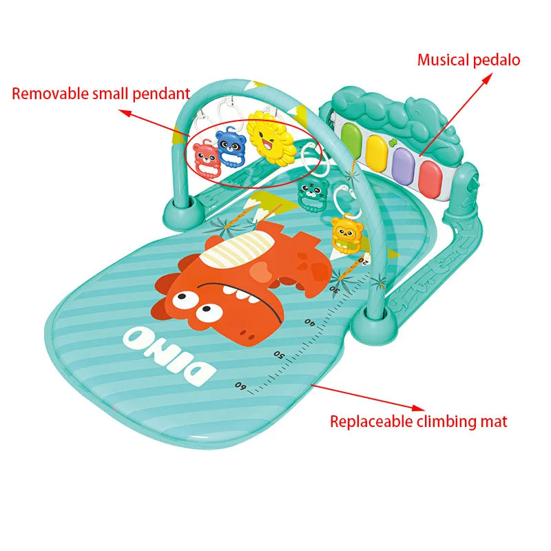 Baby Piano Play Gym Mat with Educational Activity Toys