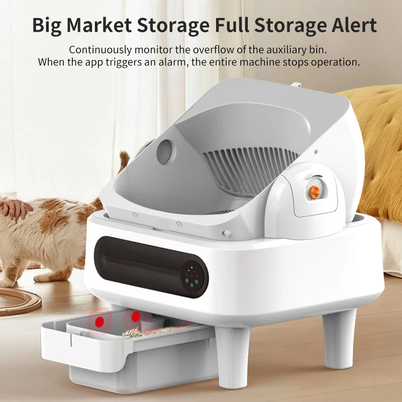 Self-Cleaning Automatic Cat Litter Box – Smart Semi-Closed Design