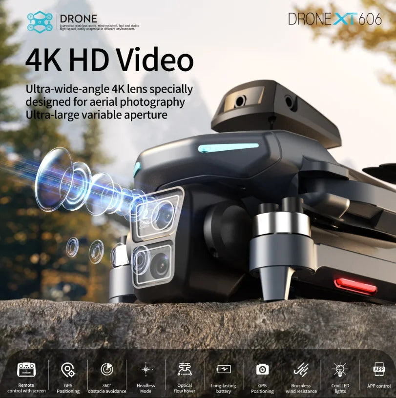 GPS Camera Drone With 8K EIS – 360° Obstacle Avoidance