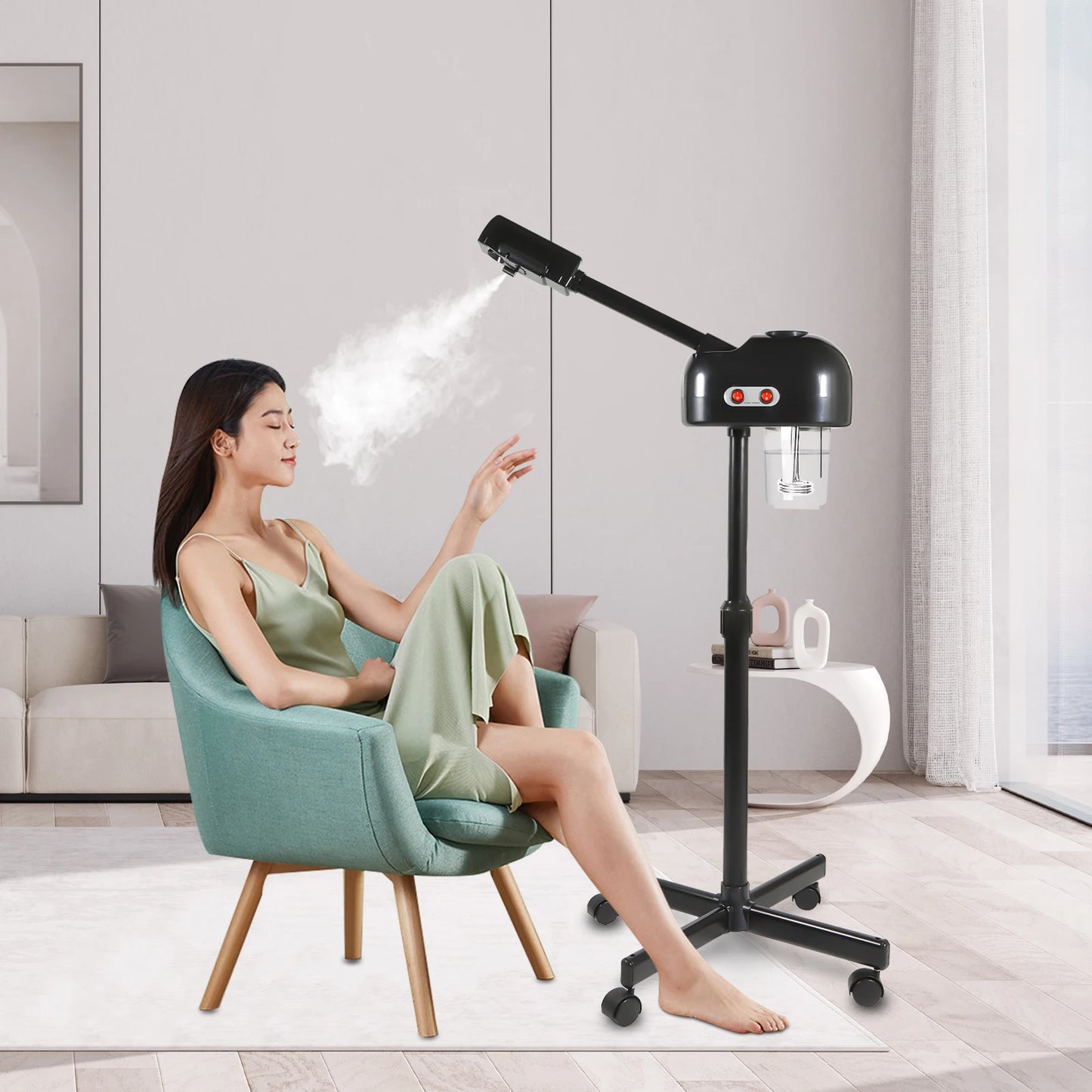 Ozone Facial Steamer 750 ml – Adjustable Floor Stand - EverGrowMarkeplace