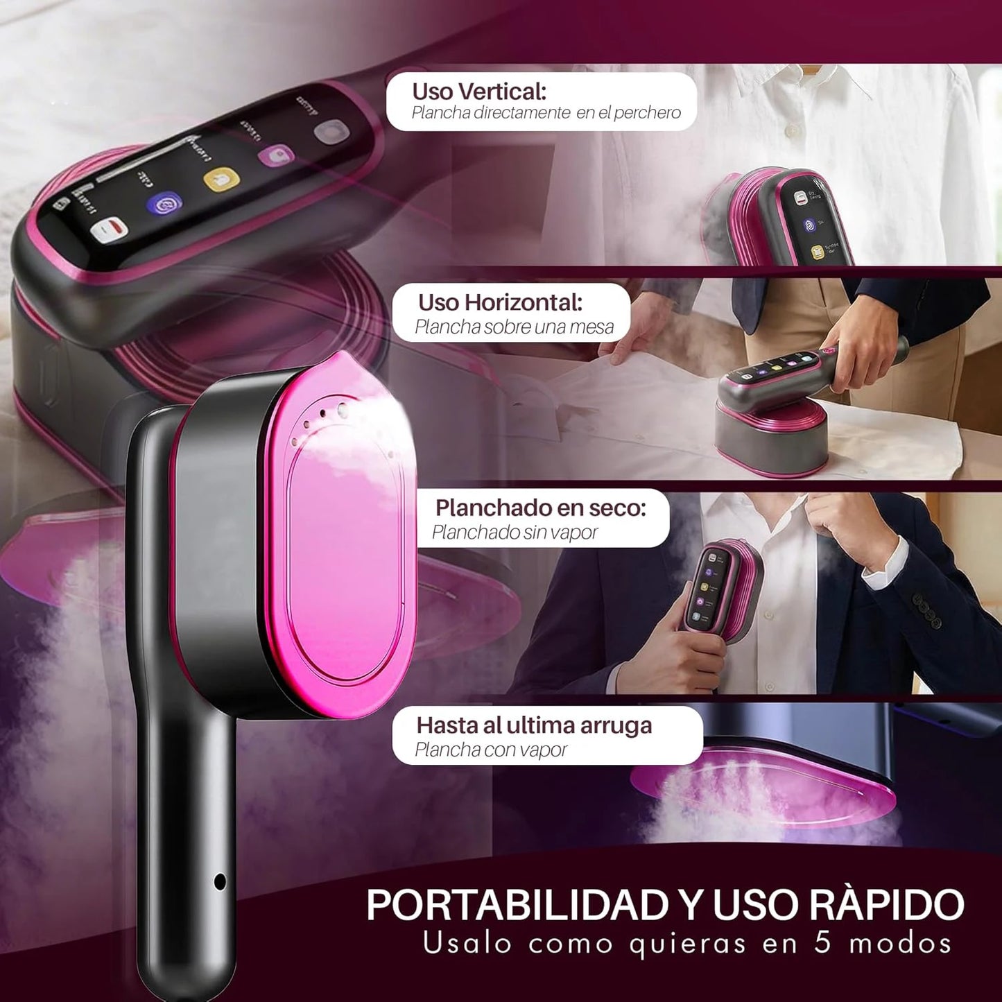 Portable Handheld Garment Steamer For Clothes – Fast Heat - EverGrowMarkeplace