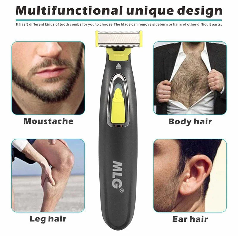 USB Rechargeable Electric Body Trimmer – Washable T-Blade