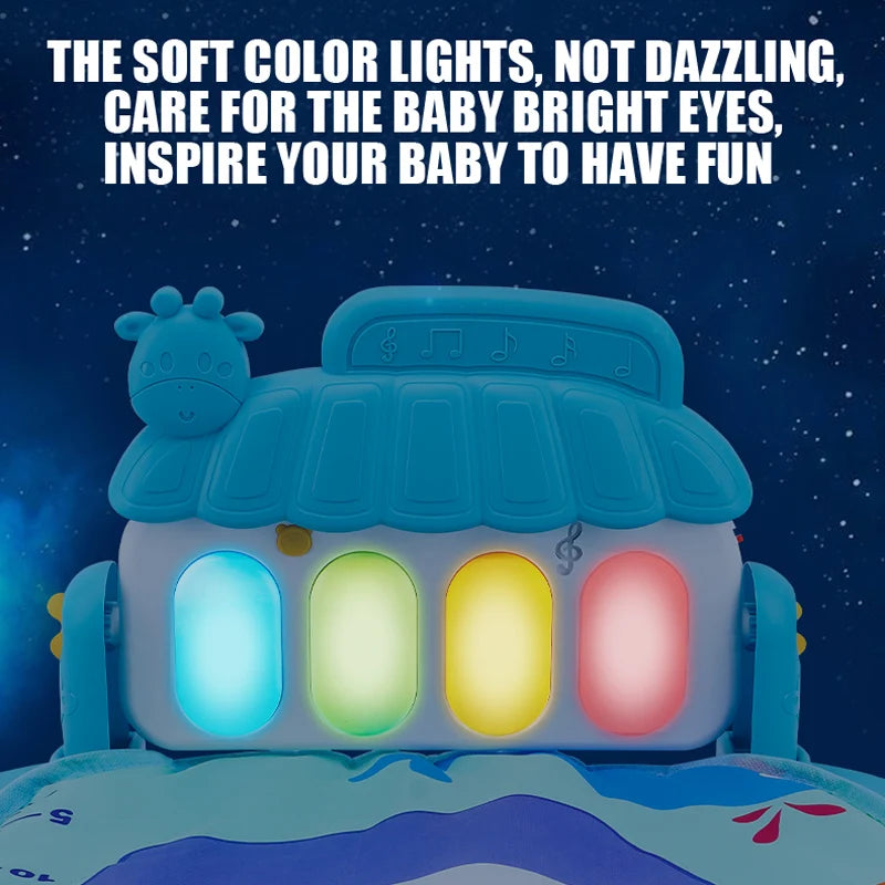 Baby Piano Play Gym Mat With Music And Lights - EverGrowMarkeplace