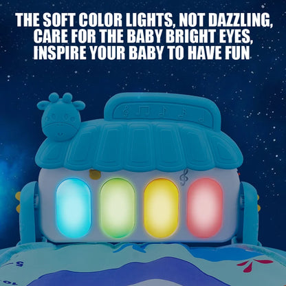Baby Piano Play Gym Mat With Music And Lights - EverGrowMarkeplace