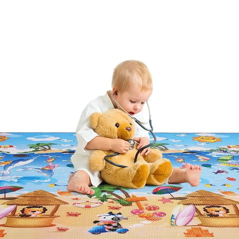Foldable Foam Baby Play Mat – Soft Floor Carpet