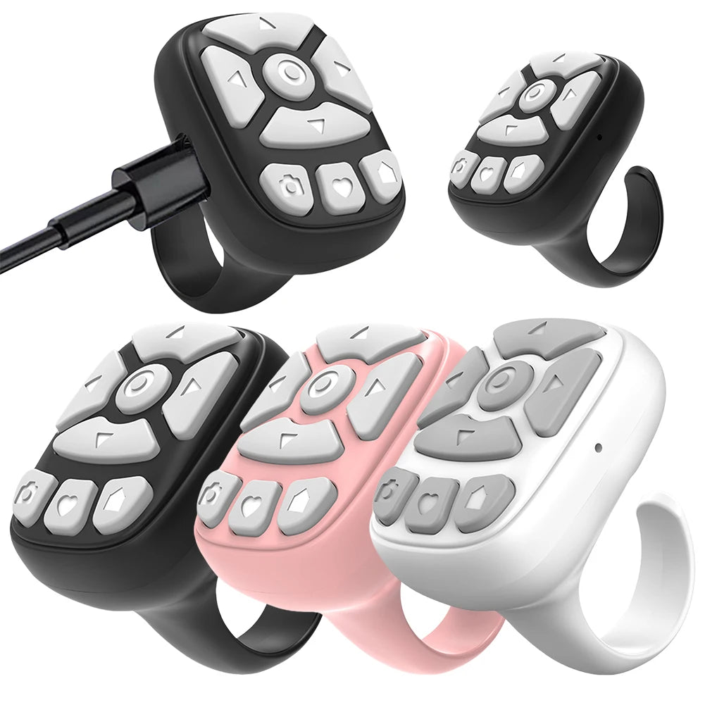 Bluetooth Ring Remote for Phone Scrolling & Selfies - EverGrowMarkeplace
