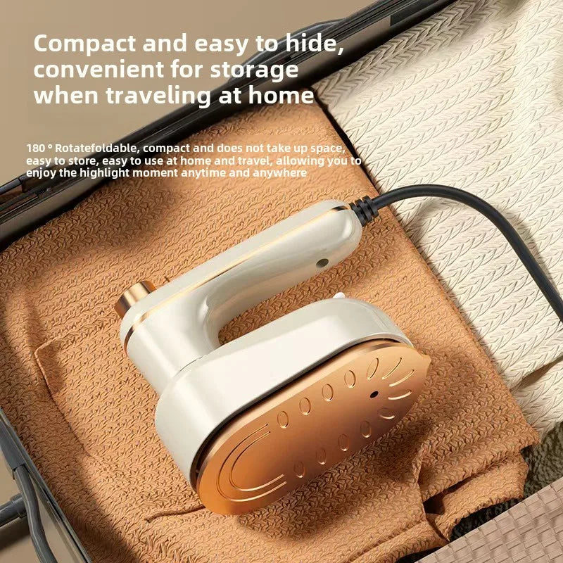 Mini Handheld Steam Iron – Portable Flat & Hanging Use - EverGrowMarkeplace