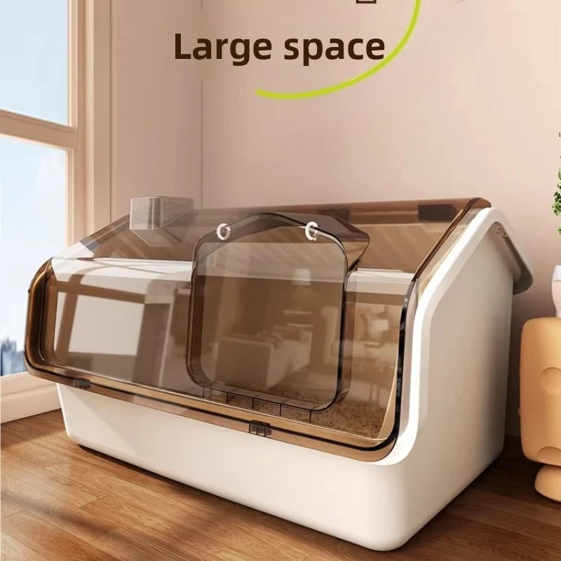 Automatic Self-Cleaning Cat Litter Box With Odor Control