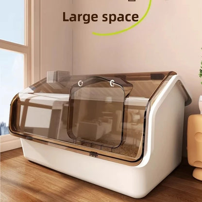 Automatic Self-Cleaning Cat Litter Box With Odor Control