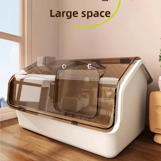 Automatic Self-Cleaning Cat Litter Box With Odor Control