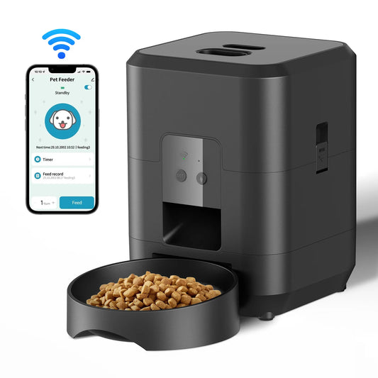 Automatic Pet Feeder with Timer and LCD Display