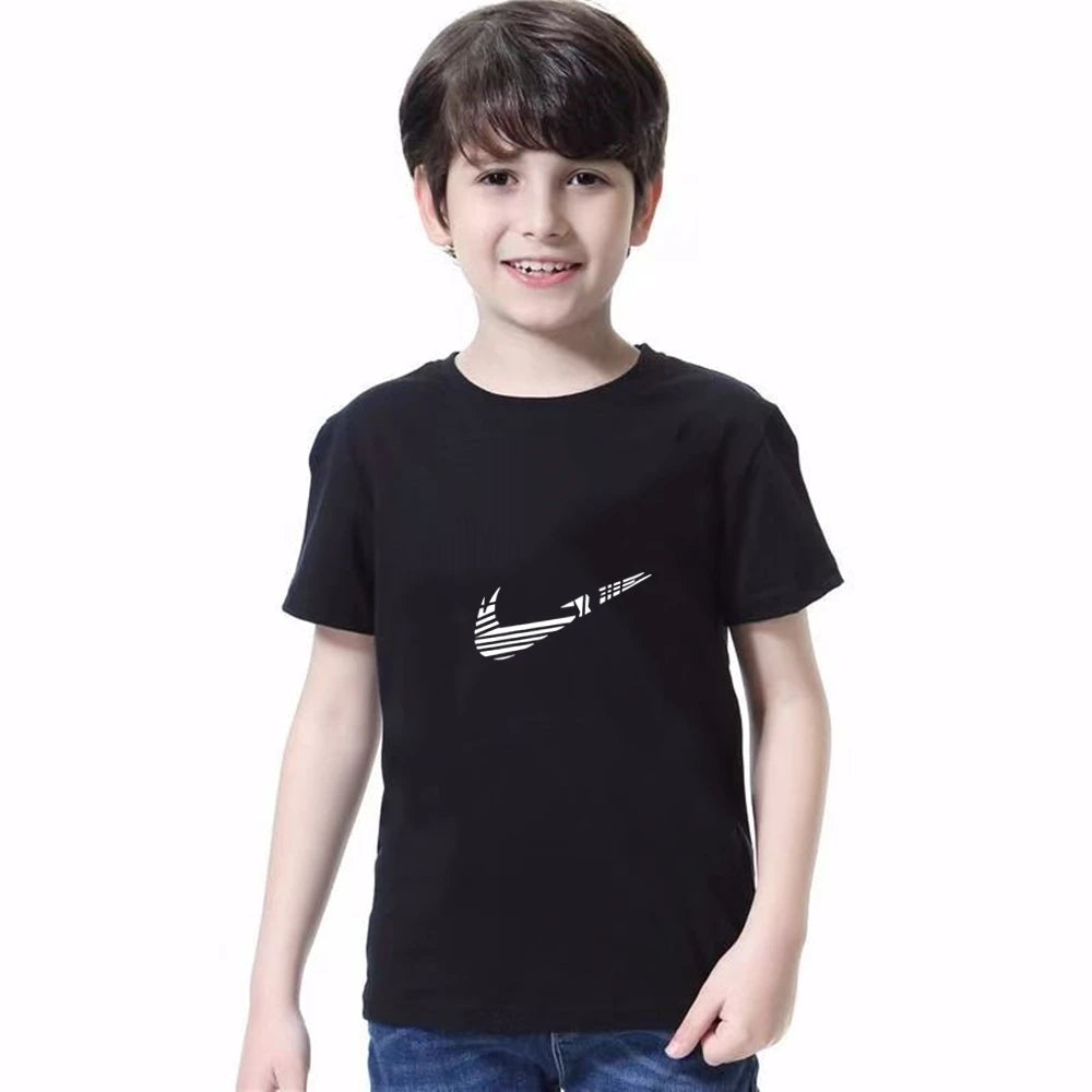Kids Summer Short Sleeve T-Shirt and Shorts Set