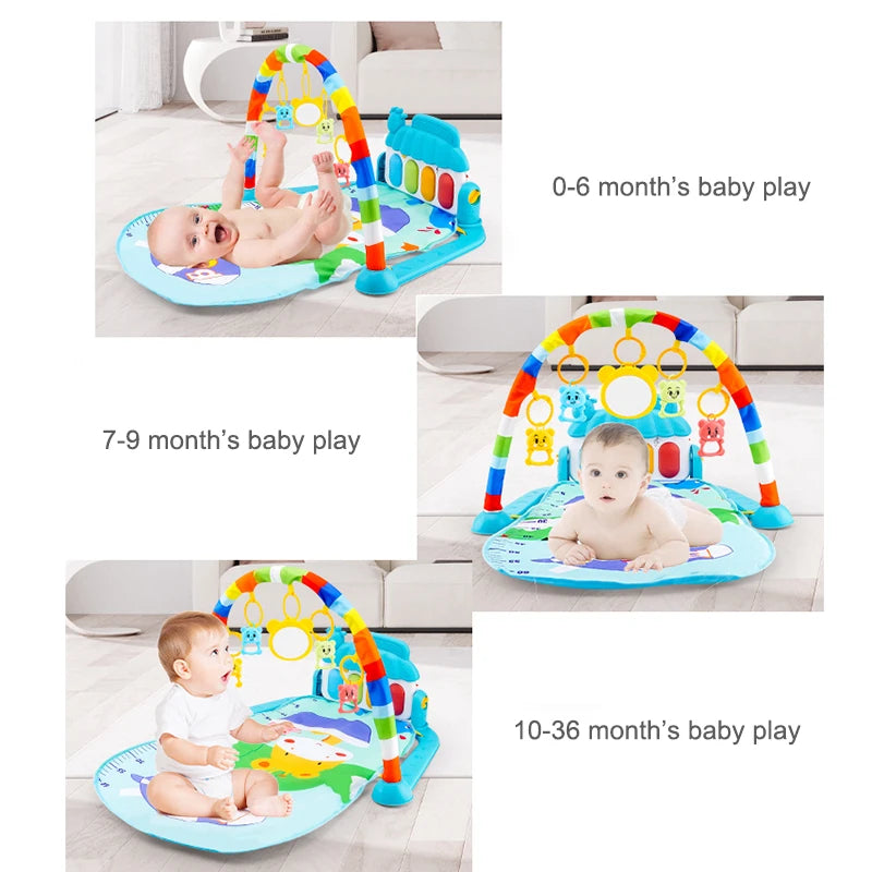 Musical Baby Activity Gym Play Mat With Piano - EverGrowMarkeplace