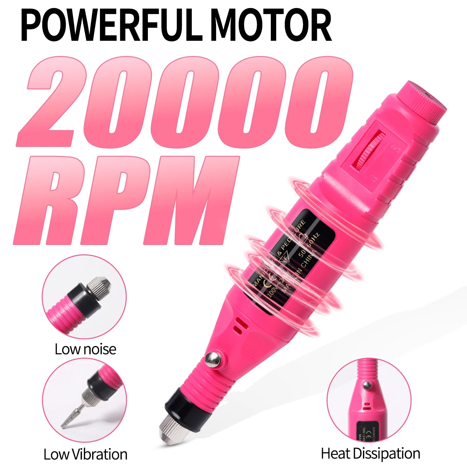 Electric Nail Drill Set for Manicure and Pedicure Care - EverGrowMarkeplace