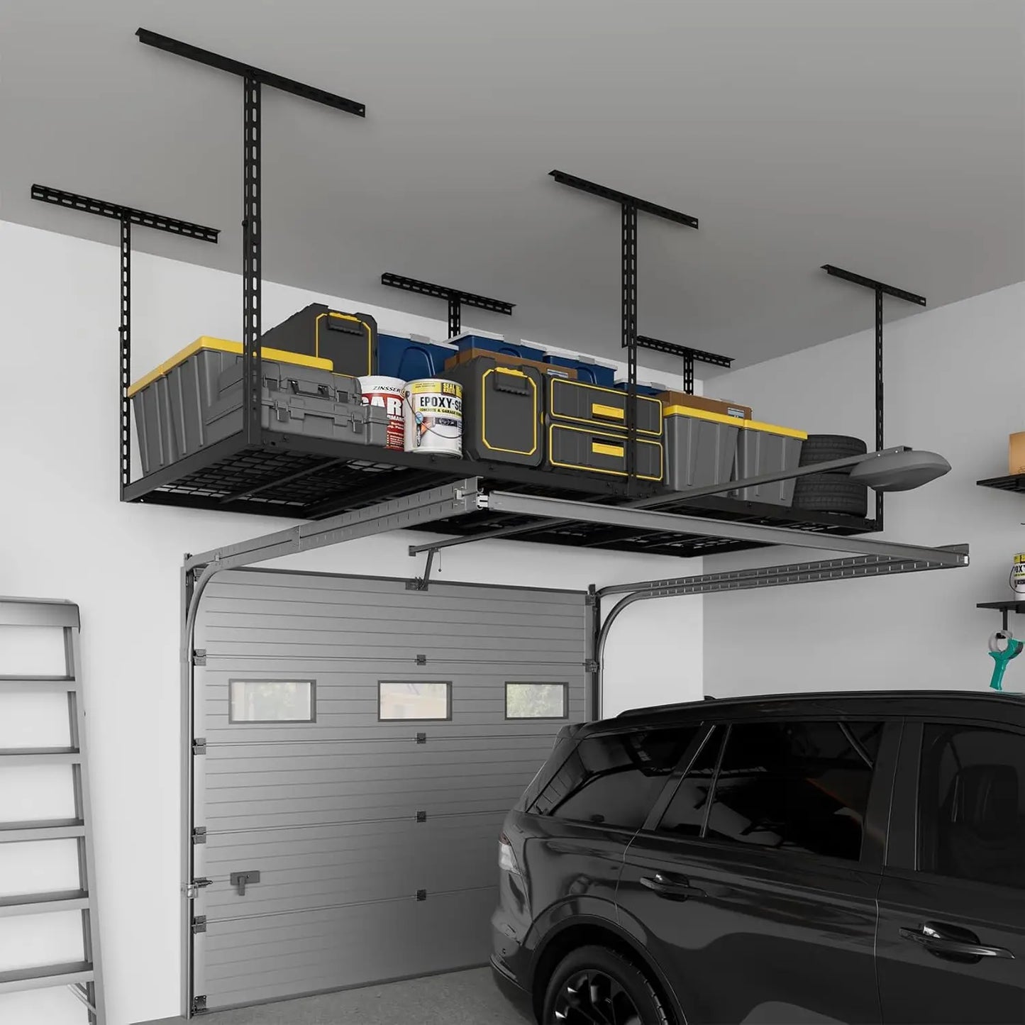3x8 ft Overhead Garage Storage Rack 26–40 in Adjustable