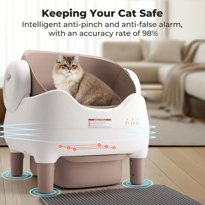 Automatic Self-Cleaning Cat Litter Box With App Control