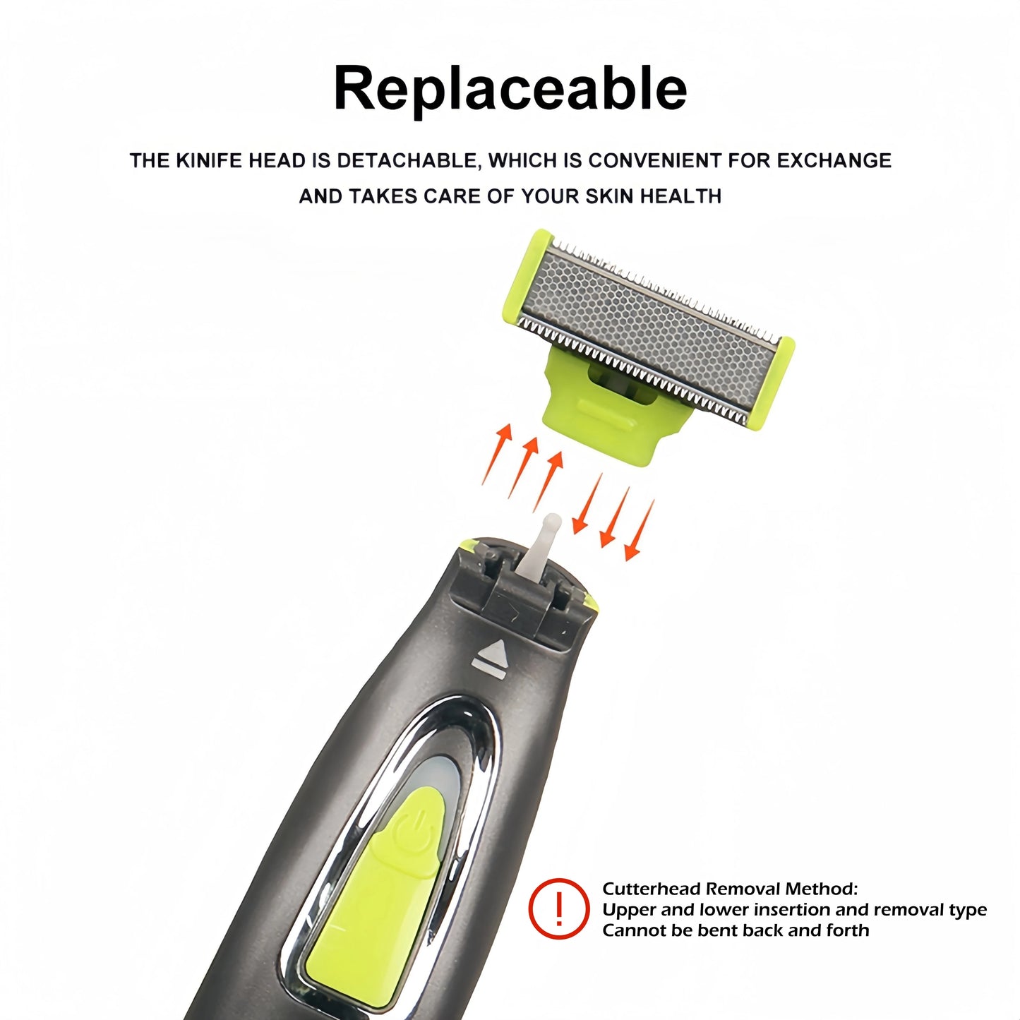USB Rechargeable Electric Body Trimmer – Washable T-Blade