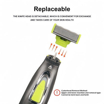 USB Rechargeable Electric Body Trimmer – Washable T-Blade