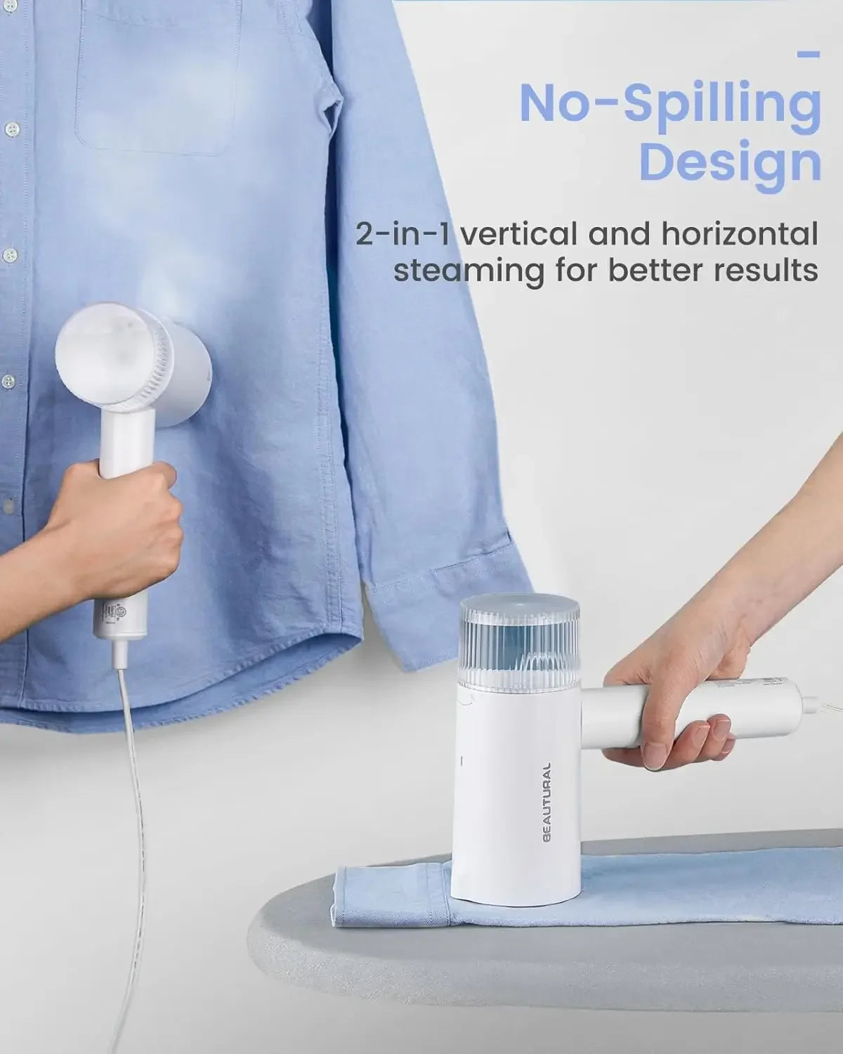 Portable Clothes Steamer – Fast Heat-Up, Foldable Design - EverGrowMarkeplace