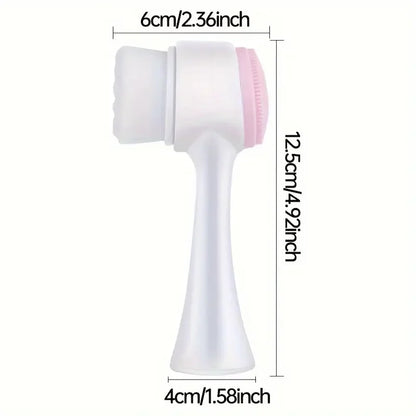 Silicone Facial Cleansing Brush Double-Sided Exfoliator