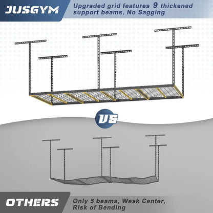 3x8 ft Overhead Garage Storage Rack 26–40 in Adjustable