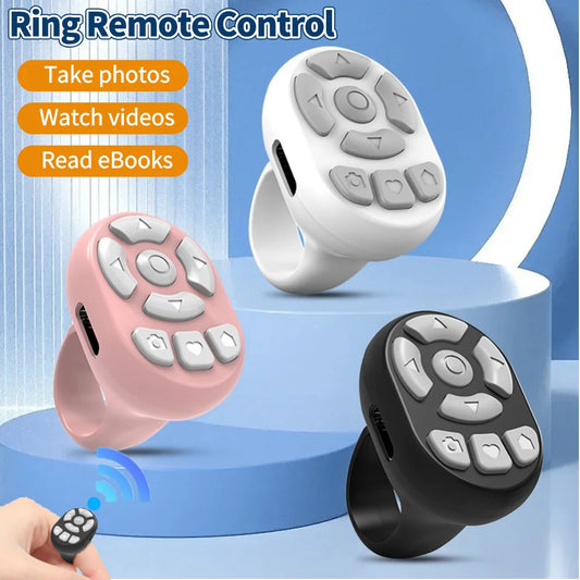 Bluetooth Ring Remote for Phone Scrolling & Selfies - EverGrowMarkeplace