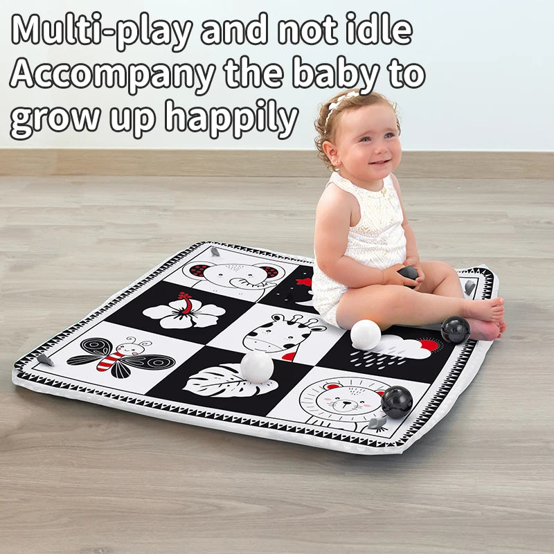 Baby Play Gym Activity Mat with Hanging Toys - EverGrowMarkeplace
