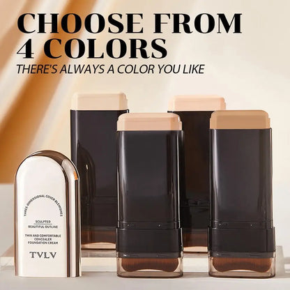 Double-Ended Foundation Stick With Brush Natural Matte - EverGrowMarkeplace