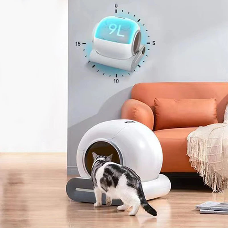 Automatic Self-Cleaning Cat Litter Box with App Control