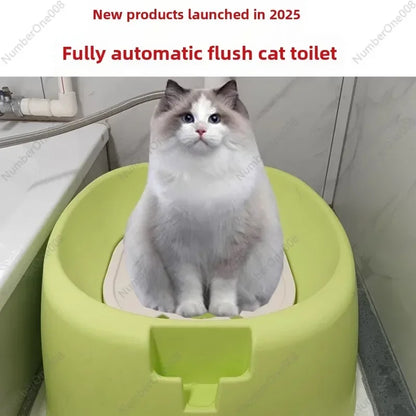 Automatic Self-Cleaning Cat Litter Box With Odor Control