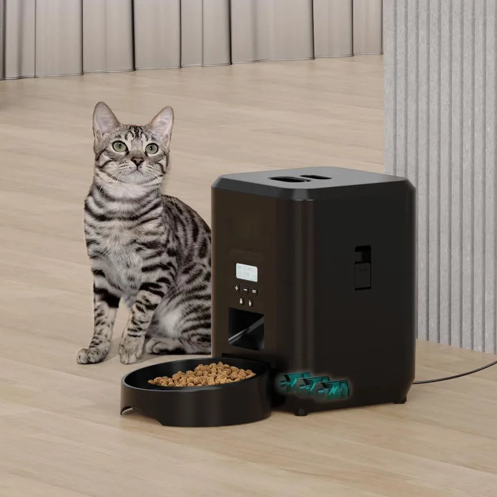Automatic Pet Feeder with Timer and LCD Display