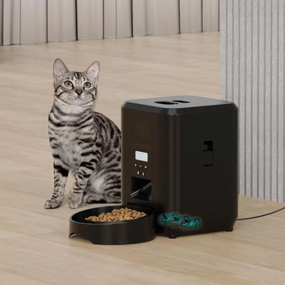 Automatic Pet Feeder with Timer and LCD Display