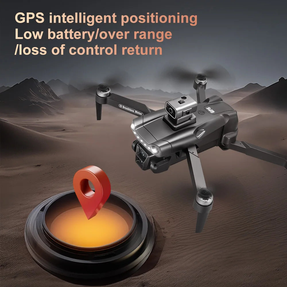 8K GPS Camera Drone With Screen – Foldable FPV Quadcopter