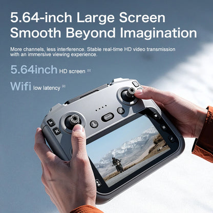 8K Dual Camera Brushless Drone With Screen & Obstacle Avoidance