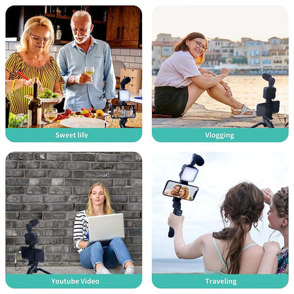 Smartphone Vlogging Kit with Tripod, Mic & LED Light - EverGrowMarkeplace