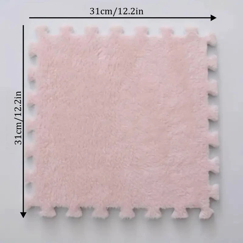 Soft Interlocking Baby Play Mat Tiles – Fluffy Foam Rug Set - EverGrowMarkeplace